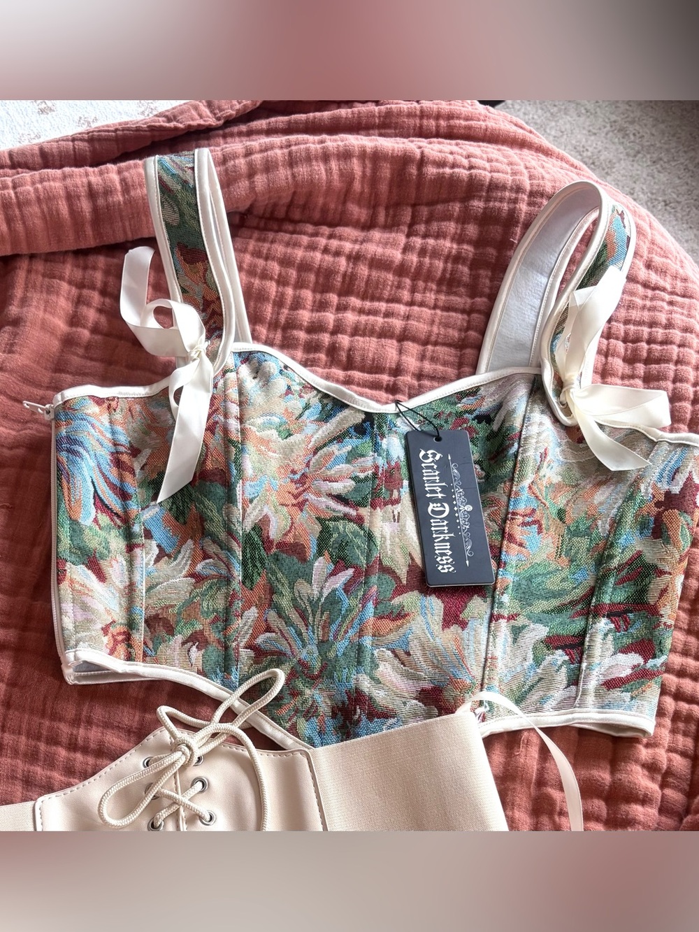 Scarlet Darkness NWT Floral Corset Top (10)